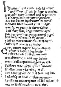chanson de Roland manuscrit
