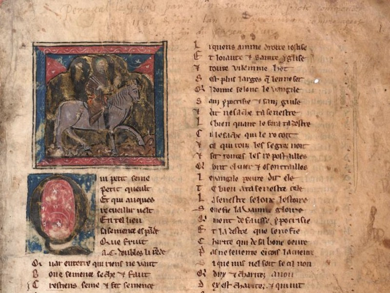 Départ de Perceval, Manuscrit de Montpellier